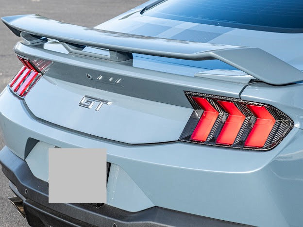 2024-UP FORD MUSTANG S650 | CARBON FIBER REAR TAIL LIGHT TRIM BEZEL COVERS PAIR